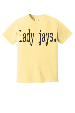 Lady Jays Typography Comfort Colors Tee