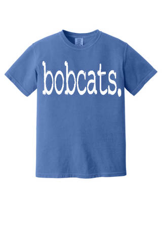 Bobcats Typography Comfort Colors Tee