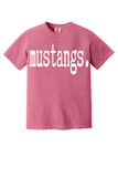 Mustangs Typography Comfort Colors Tee