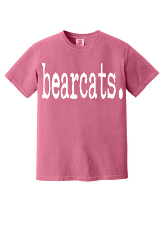 Bearcats Typography Comfort Colors Tee
