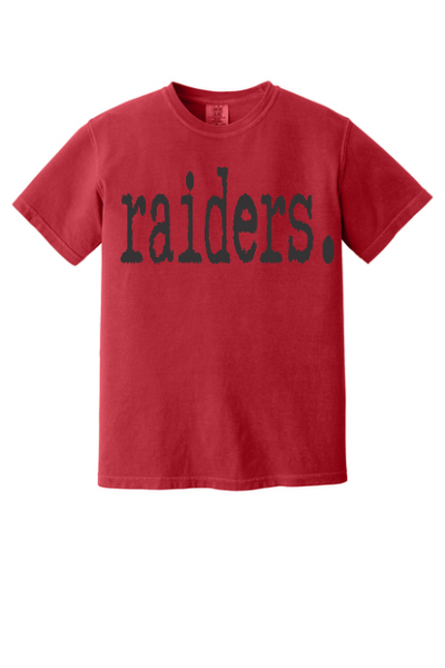 Raiders Typography Comfort Colors Tee
