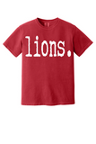Lions Typography Comfort Colors Tee