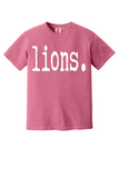 Lions Typography Comfort Colors Tee