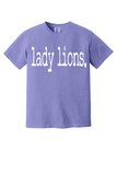 Lady Lions Typography Comfort Colors Tee