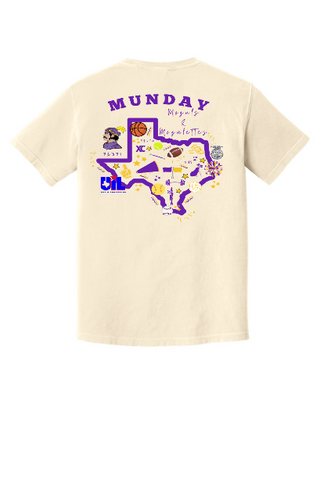 Munday School Spirit Ivory Comfort Colors Brand Tee