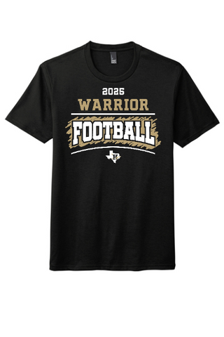 2025 Warrior Football Player Name and No Personalized Tee