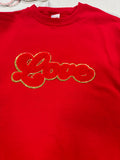 Valentine Chenille and Sequin Patch Sweatshirt